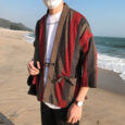 Ikai™ Japanese Striped Robe