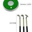 Golf Miniature Golf Bag Pen Holder And Clock (Blue Bag)