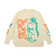 Ikai™ Graffiti Print Knitted Pullover