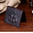 Crocodile Embossed Bi-fold Wallet