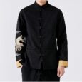 Ikai™ Embroidered Black Robe